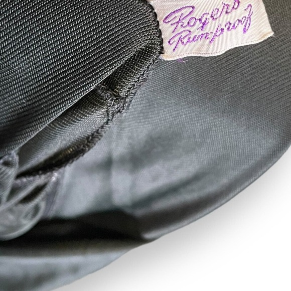 Vintage Rogers Runproof Black Lace Lingerie Slip Dress Goth Fairy Whimsygoth 34 - Picture 6 of 6